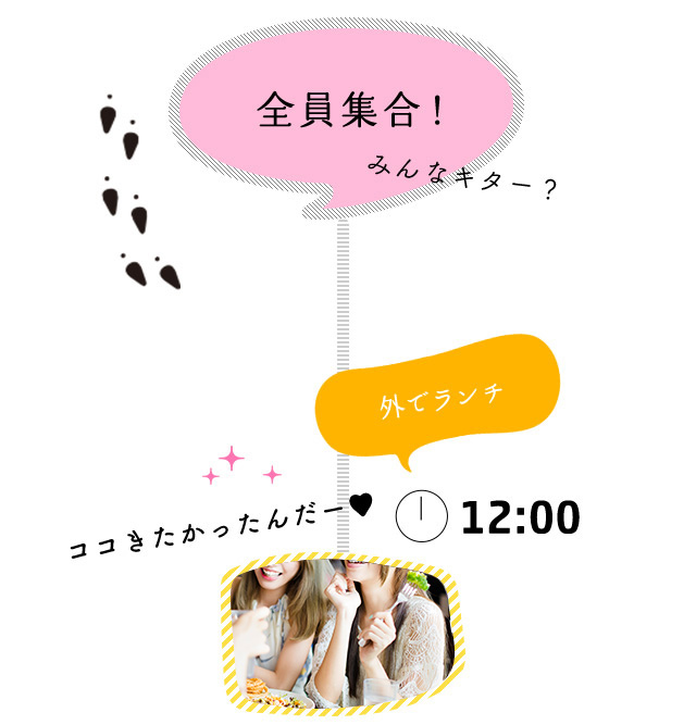 全員集合！外でランチ 12:00